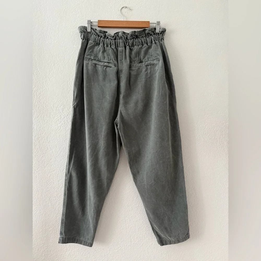 Free People Boho Margate Trouser Paperbag Tie Waist Pants Size M - Picture 5 of 13